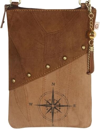 Vaan & Co Genuine Leather Up-cycled Crossbody Handbag in Saudi Arabia