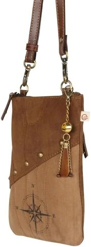 Vaan & Co Genuine Leather Up-cycled Crossbody Handbag in Saudi Arabia