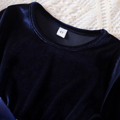 فستان أميرة كاجوال للفتيات الصغيرات بأكمام طويلة وطباعة نجوم بطول الركبة من HNXDYY in Kuwait