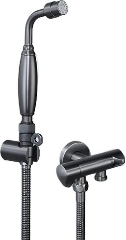 Handheld Bidet Sprayer 2 Spray Modes Baby Cloth Diaper Sprayer Single Cold Toilet Sprayer Wall Mounted Brass Handheld Sprayer Kit with Angle Valve,Brushed Gold（Blackcopper） in Kuwait