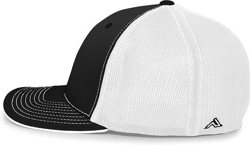 Pacific Headwear Standard Trucker Pacflex Cap, Graphite/Neon Orange/Graphite Large in Saudi Arabia