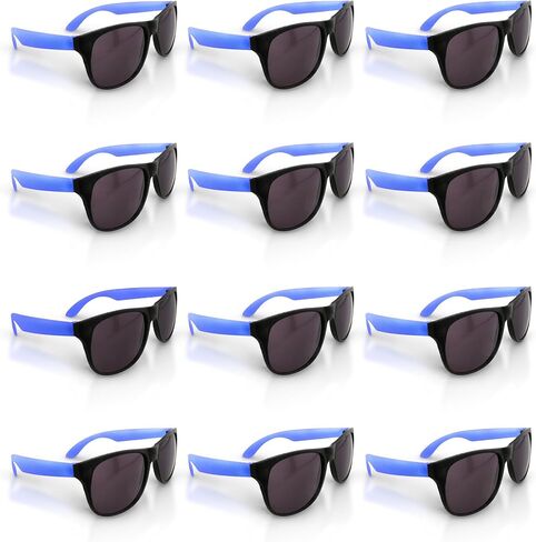 Windy City Novelties 12 Pack Retro Sunglasses Bulk for Kids Adults Party Favors in Kuwait
