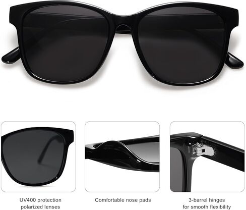 نظارة شمسية SOJOS Polairzed للسيدات والرجال بظلال مربعة عصرية SJ2203 in Kuwait