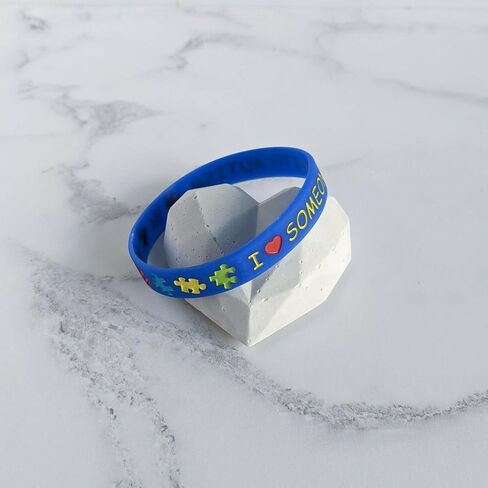 سوار التوعية بالتوحد 2-5 عبوات من الأساور السيليكون للجنسين مقاس البالغين in Kuwait