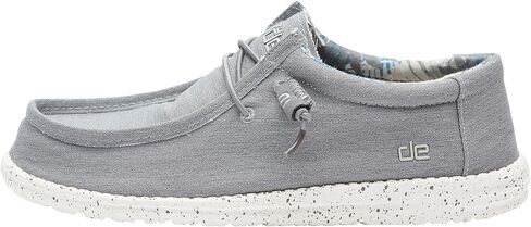 Hey Dude Men's Wally Stretch Iron Men's 8 & Women's 10 | Unisex Shoes | Unisex Lace Up Loafers | Comfortable & Light-Weight in Saudi Arabia