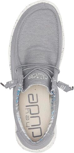 Hey Dude Men's Wally Stretch Iron Men's 8 & Women's 10 | Unisex Shoes | Unisex Lace Up Loafers | Comfortable & Light-Weight in Saudi Arabia