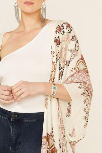 Angie womens Women's Lace Trim Kimono in Saudi Arabia
