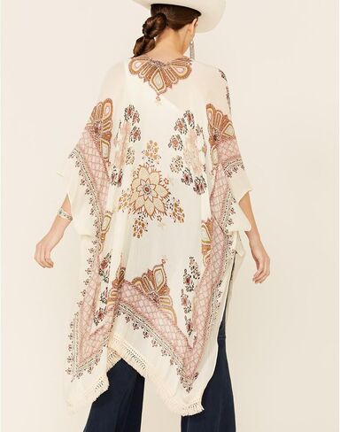 Angie womens Women's Lace Trim Kimono in Saudi Arabia