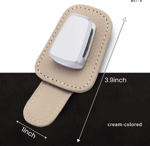 قطعتان من حامل نظارات السيارة، حامل نظارات شمسية عالمي للسيارة من الجلد ومشبك للنظارات لقناع السيارة in Kuwait