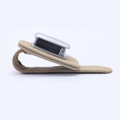 قطعتان من حامل نظارات السيارة، حامل نظارات شمسية عالمي للسيارة من الجلد ومشبك للنظارات لقناع السيارة in Kuwait