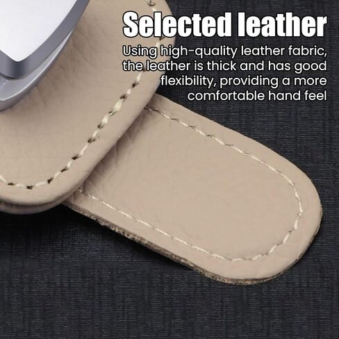 قطعتان من حامل نظارات السيارة، حامل نظارات شمسية عالمي للسيارة من الجلد ومشبك للنظارات لقناع السيارة in Kuwait