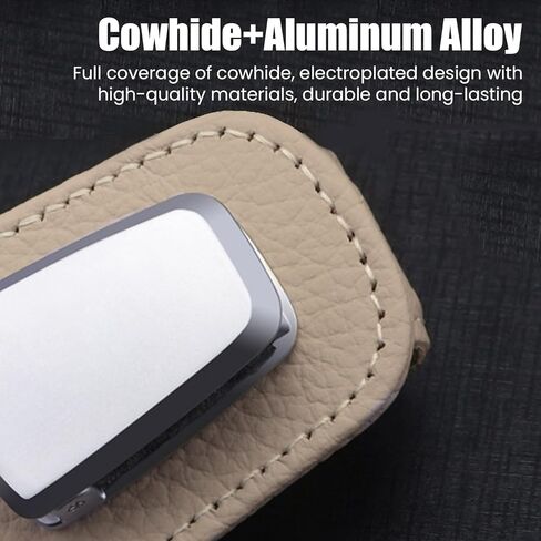 قطعتان من حامل نظارات السيارة، حامل نظارات شمسية عالمي للسيارة من الجلد ومشبك للنظارات لقناع السيارة in Kuwait