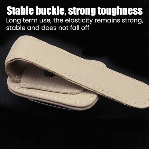 قطعتان من حامل نظارات السيارة، حامل نظارات شمسية عالمي للسيارة من الجلد ومشبك للنظارات لقناع السيارة in Kuwait