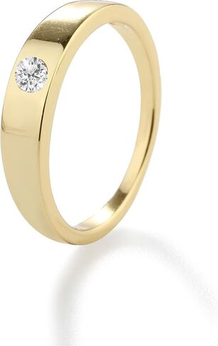 Precious Pieces Sterling Silver with Gold-Plating Baby Ring with CZ in Saudi Arabia