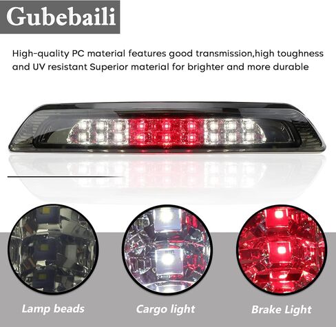 لتويوتا تندرا 2007-2018، LED ضوء الفرامل الثالث الثالث ارتفاع جبل وقف ضوء استبدال مصباح البضائع، عدسة حمراء in Saudi Arabia