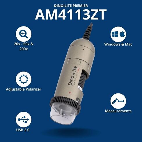 دينو لايت مجهر رقمي AM4113ZT مع مستقطب in Kuwait