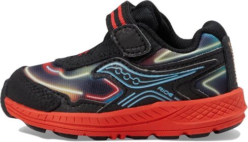 Saucony Ride 10 Jr Sneaker, Navy/Green, 5.5 Wide US Unisex Little_Kid in Saudi Arabia