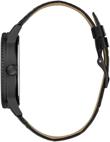 GUESS Men's 44mm Watch - Black Strap Black Dial Black Case in Saudi Arabia