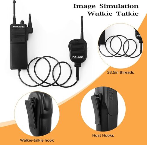 Fleursun Police Costume Accessories Adjustable Cop Hat for Adults and Children Over 6 Years Old Cop Accessories in Kuwait