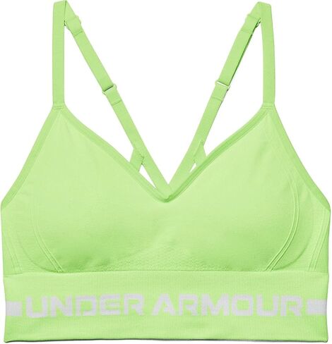 Under Armour Women's Seamless Low Impact Long Sports Bra, (200) Taupe Dusk / / Black, Medium in Saudi Arabia