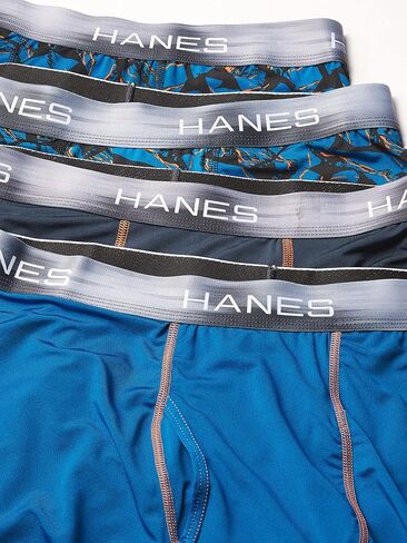Hanes Ultimate Men's Sport X-Temp Performance Boxer Brief 4-Pack, Assortment 2, Medium in Saudi Arabia
