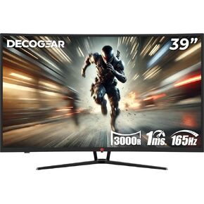 Deco Gear 39" Curved Ultrawide Gaming Monitor, 2560x1440, 1ms MPRT, 165 Hz, 16:9, HDR400, 4000:1