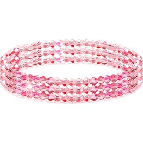 Northern Lights Crystals Bracelets for Women Transparent Elastic Crystal Bracelet Elegance and Healing Energy Mother's Day Birthday Anniversary Jewelry Gift for Girls,Women,Mother (4mm) in Saudi Arabia