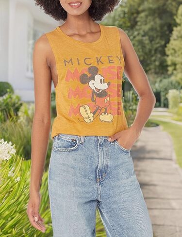 Disney Women's Friends Mickey Mouse Juniors Muscle in Saudi Arabia