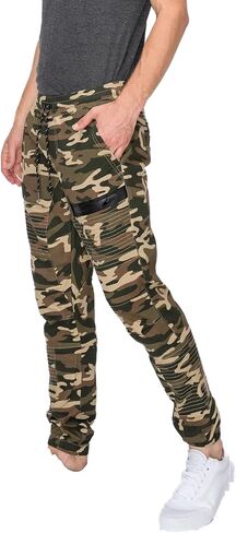 Men's LEFTOUT Moto Joggers Black Camo LRG in Saudi Arabia
