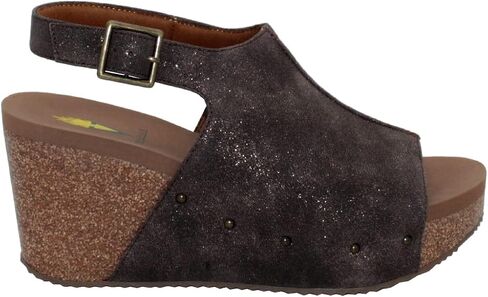 VOLATILE Women's Riverside Criss Cross Sandal Wedge in Saudi Arabia