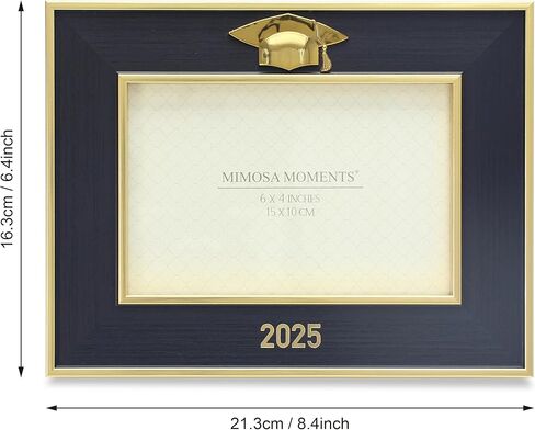 MIMOSA MOMENTS Black Class of 2024 Graduation Picture Frame, Then and Now Double 4x6 Photo Frame in Kuwait