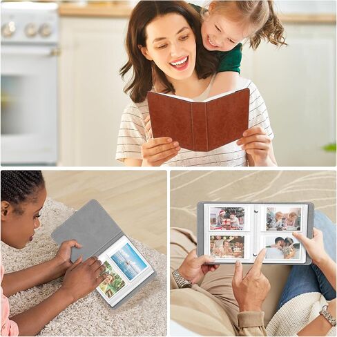 Fintie Small Photo Album for 2x3-Inch Film - 104 Pockets Albums for Fujifilm Instax Mini 12/11/99/40/7+/EVO Instant Camera/Instax mini LiPlay/Mini Link 2 Printer/Polaroid Hi-Print, Strawberry Cow in Kuwait