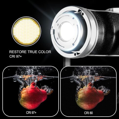 إضاءة فيديو LED RGB 1000D GVM ، إضاءة فوتوغرافية مع تحكم التطبيق، إضاءة فيديو 1000D لـ YouTube Studio، عبوة واحدة من مصباح LED ، 3200K-5600K ، 8 أنواع من مصابيح المشهد، CRI 97 in Saudi Arabia