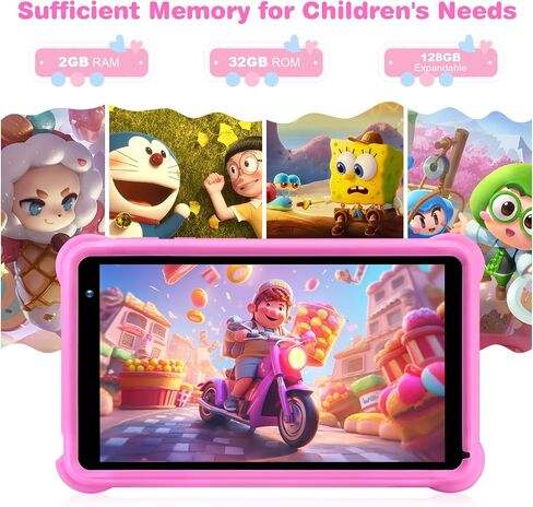 Kids Tablet 7 inch, 4GB RAM 32GB, Kid-Proof Case, Parental Control Blue in Kuwait