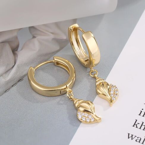 ToHeart Gold Hoop Earrings 14k Real Gold Gold Earrings Dangle Star Dangle Earrings Hypoallergenic Small Gold Hoop Earrings in Saudi Arabia