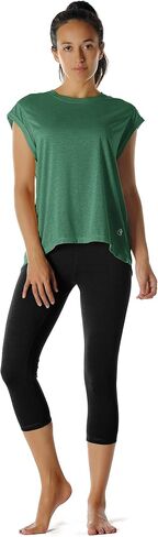 icyzone Open Back Workout Top Shirts - Yoga t-Shirts Activewear Exercise Tops for Women in Kuwait