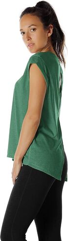 icyzone Open Back Workout Top Shirts - Yoga t-Shirts Activewear Exercise Tops for Women in Kuwait