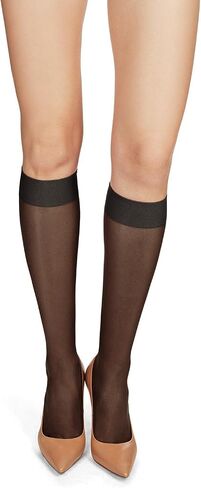 MeMoi Women's Light Support Sheer Knee High Trouser Sock in Saudi Arabia