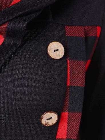 بلوزة نسائية من CHARMMA بأكمام طويلة ورقبة متدلية وحاشية غير متماثلة منقوشة باللون الأبيض، مقاس كبير in Kuwait