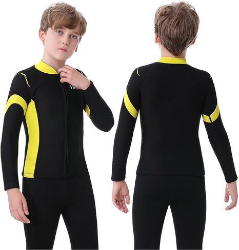 Intboss Kids Wetsuit Top 3mm Wet Suit Jacket for Boys and Girls 3T 4 T Toddlers Wetsuit Jacket 2mm Youth Size 6-14 in Kuwait