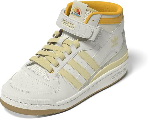 adidas Originals Forum Mid Sneaker, White/Core Black/White, 6.5 US Unisex Big Kid in Saudi Arabia