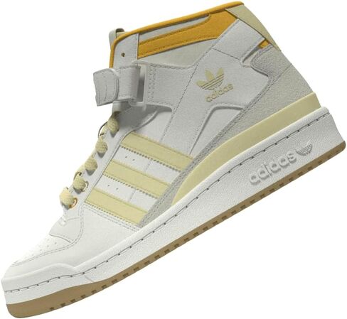 adidas Originals Forum Mid Sneaker, White/Core Black/White, 6.5 US Unisex Big Kid in Saudi Arabia