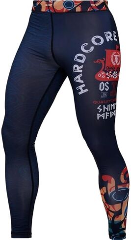Hardcore Training Men's Compression Pants Workout Tights Leggings Base Layer Boxing Running Muay Thai MMA No Gi BJJ in Kuwait