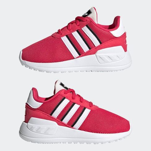 adidas Originals unisex child La Trainer Lite Elastic Sneaker, Royal Blue/White/Scarlet, 8 Toddler US in Saudi Arabia