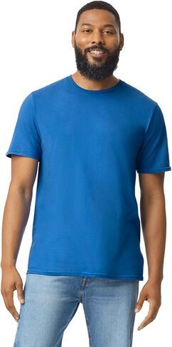 Gildan Softstyle Cotton T-Shirt, Style G64000, Multipack, Heather Indigo (2-Pack) in Saudi Arabia