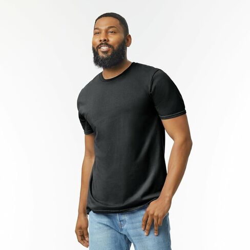 Gildan Softstyle Cotton T-Shirt, Style G64000, Multipack, Heather Indigo (2-Pack) in Saudi Arabia