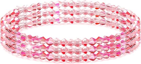 HANGINTHERE Northern Lights Crystals Bracelets for Women Transparent Elastic Crystal Bracelet Elegance and Healing Energy Mother's Day Birthday Anniversary Jewelry Gift for Girls,Women,Mother in Saudi Arabia