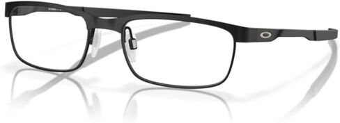 نظارة طبية مستطيلة الشكل من أوكلي ستيل بليت OX3222 للرجال + حزمة مع مجموعة نظارات ديزاينر آي وير in Kuwait
