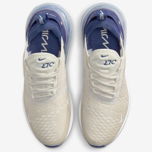 Nike Women's Air Max 270 Light Bone/Diffused Blue-White (FQ8783 072) - 8 in Saudi Arabia