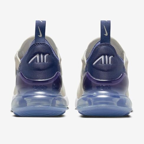 Nike Women's Air Max 270 Light Bone/Diffused Blue-White (FQ8783 072) - 8 in Saudi Arabia